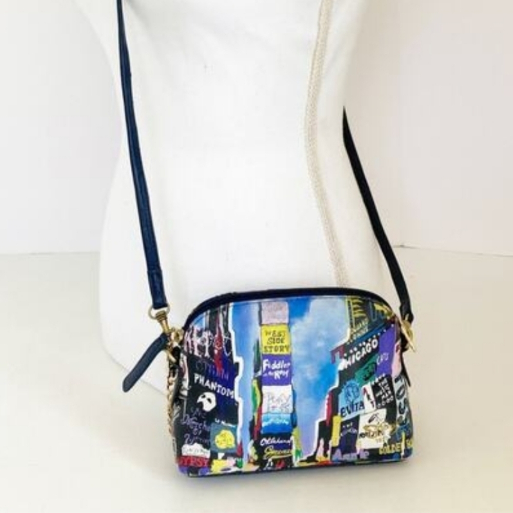 SHARIF Hand Painted New York Shows Crossbody NWOT - Picture 11 of 11